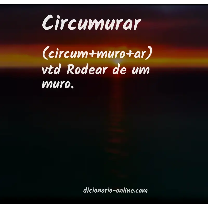 Significado de circumurar