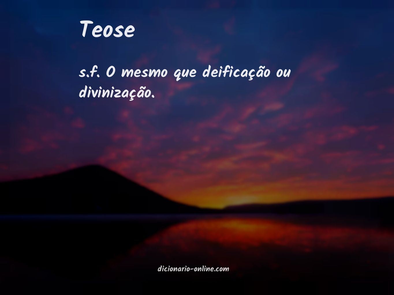 Significado de teose