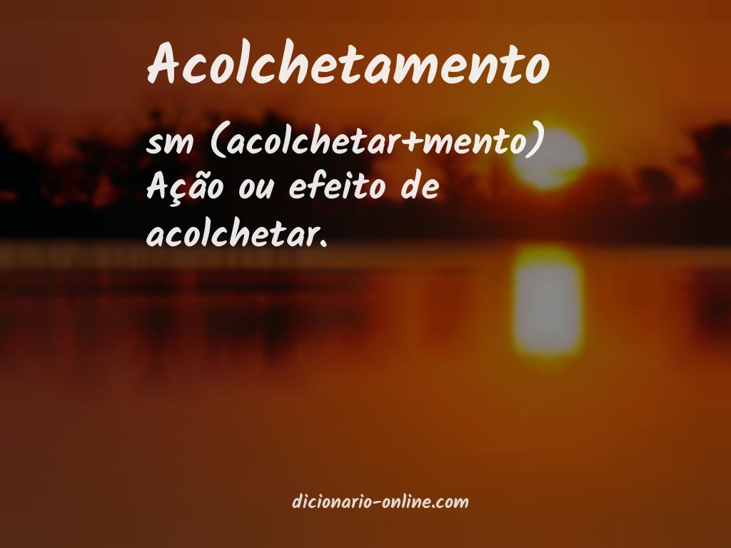 Significado de acolchetamento