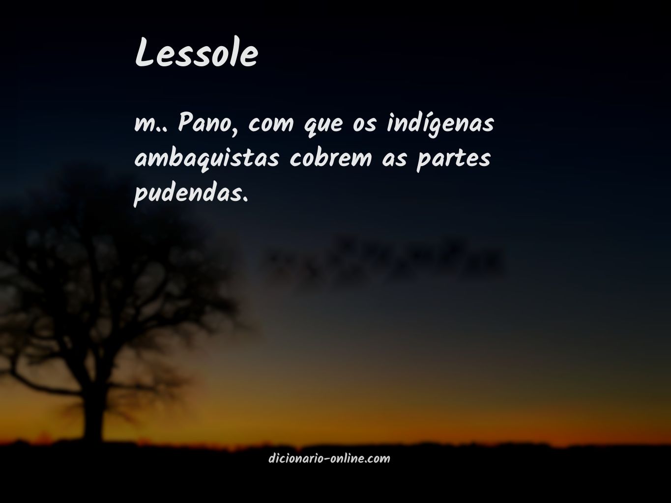 Significado de lessole