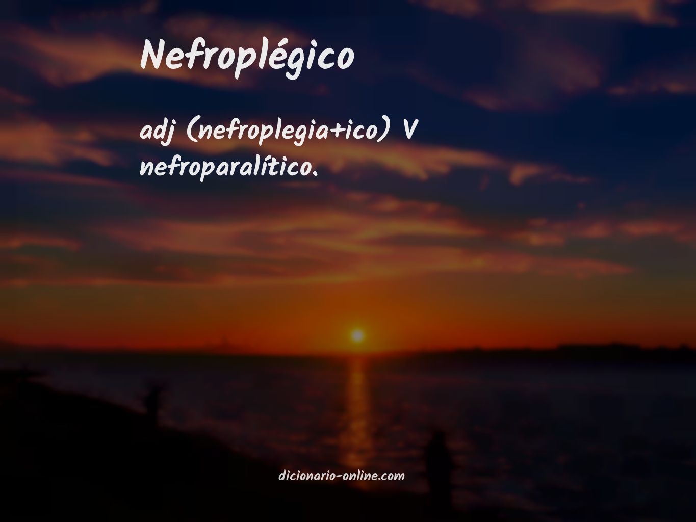 Significado de nefroplégico