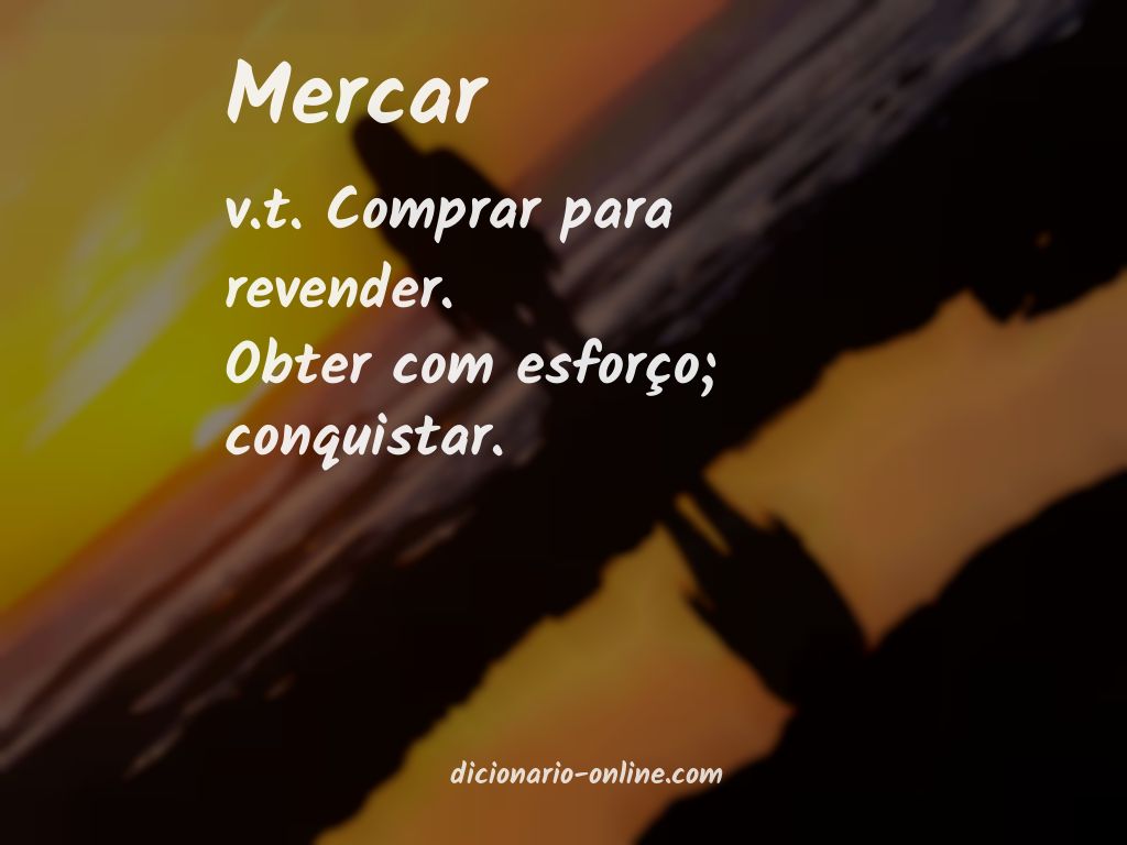 Significado de mercar