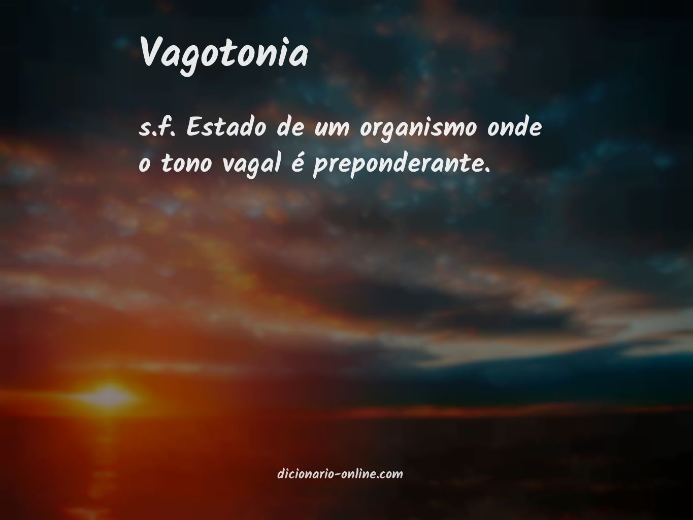 Significado de vagotonia