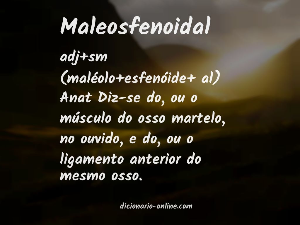 Significado de maleosfenoidal