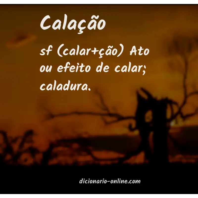 Significado de calação