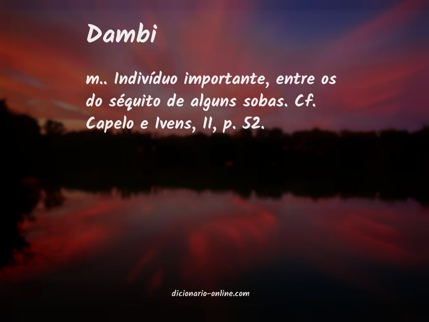 Significado de dambi