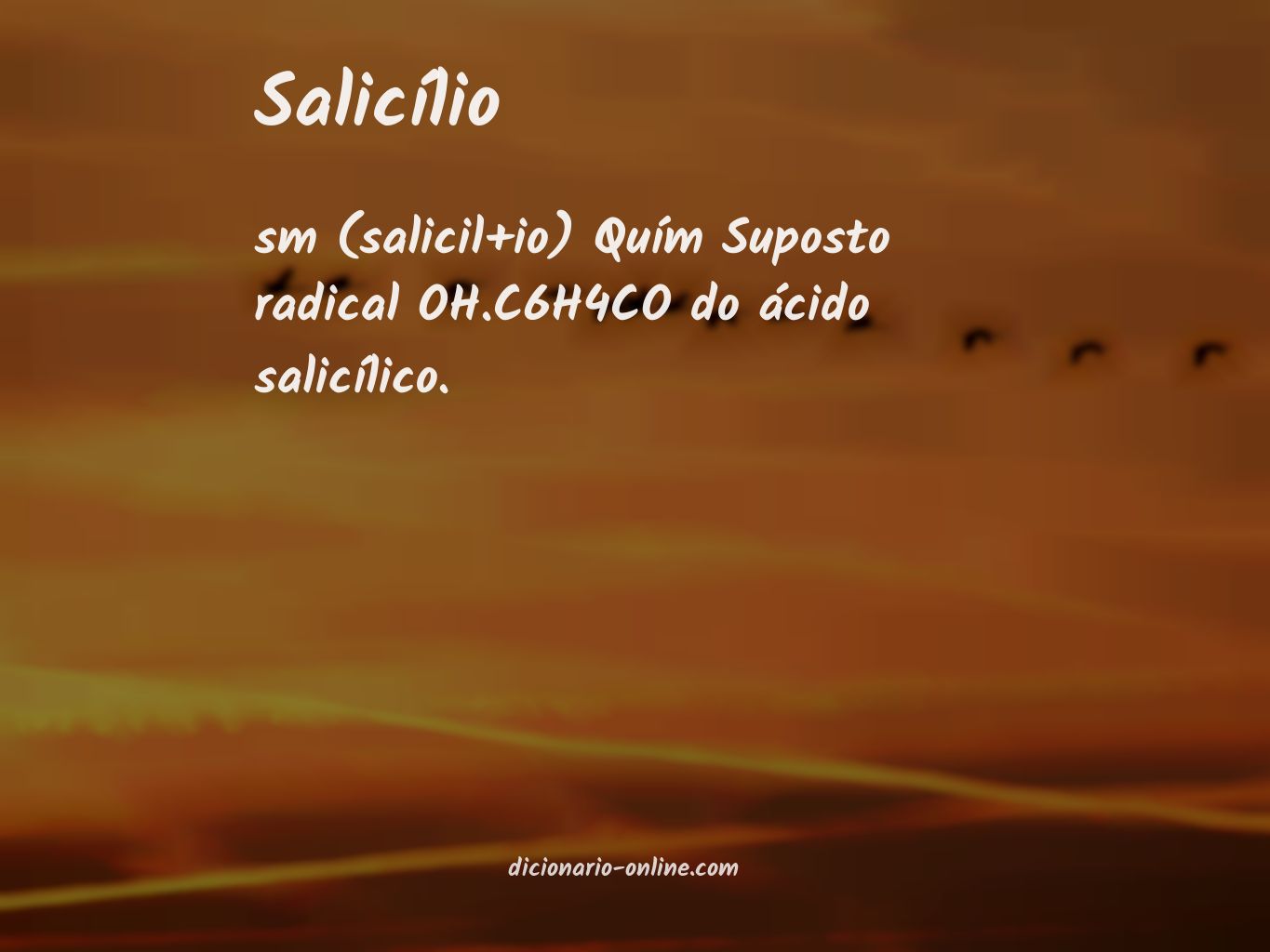 Significado de salicílio