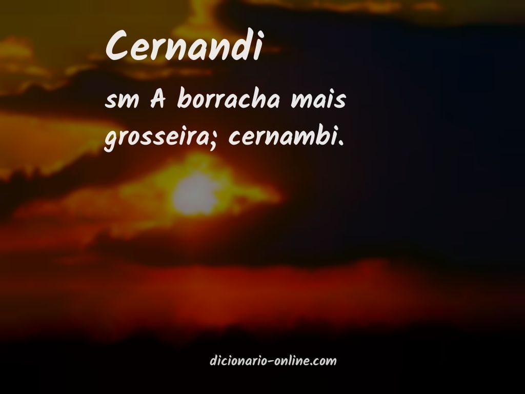 Significado de cernandi