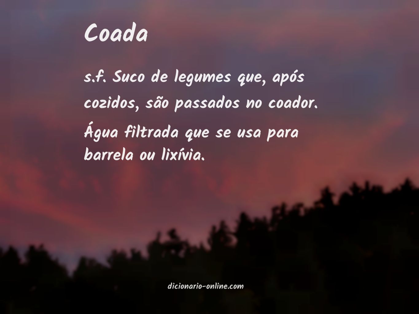 Significado de coada