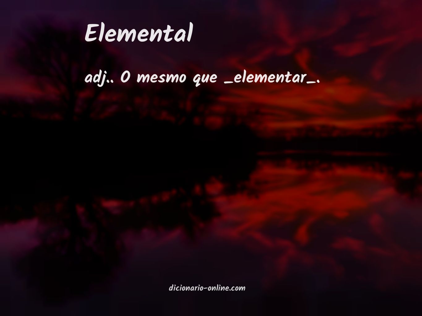 Significado de elemental