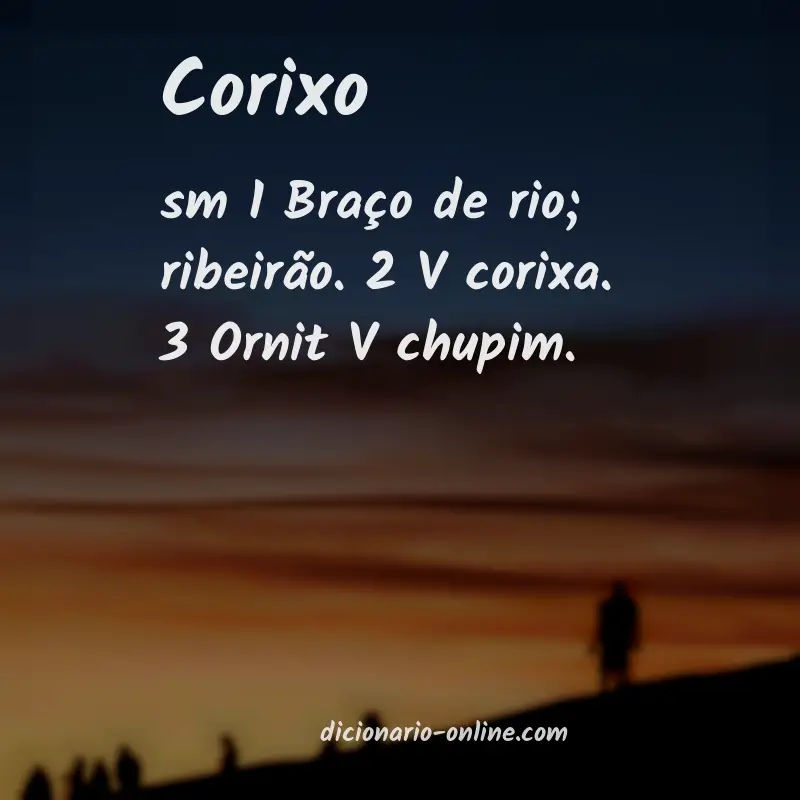 Significado de corixo