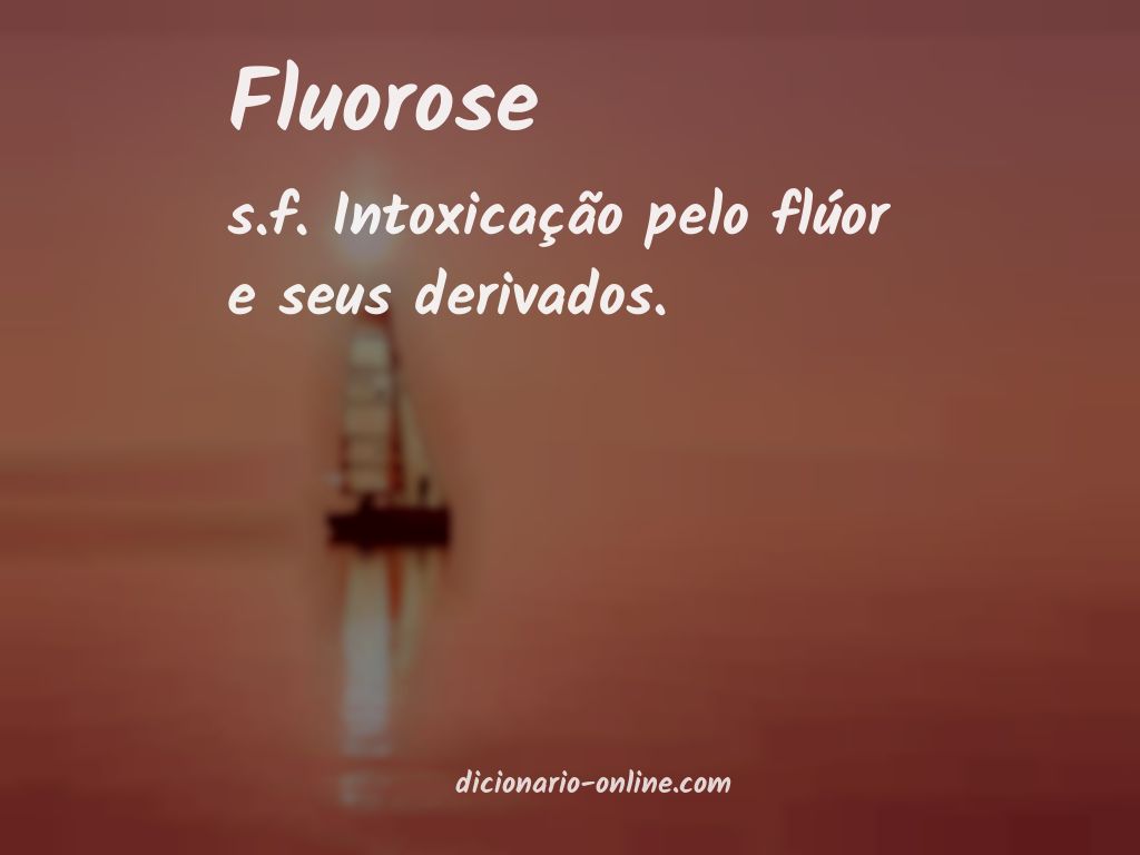 Significado de fluorose