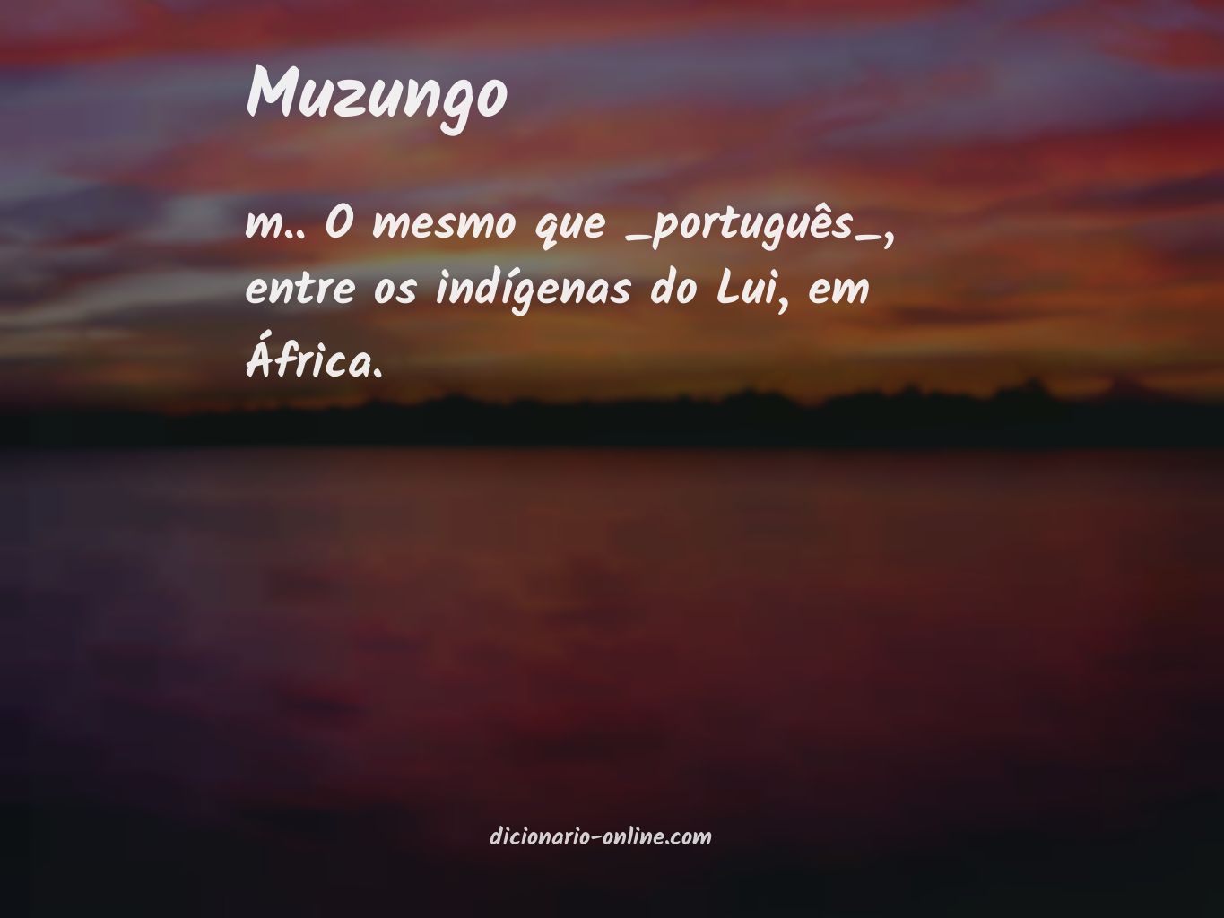 Significado de muzungo