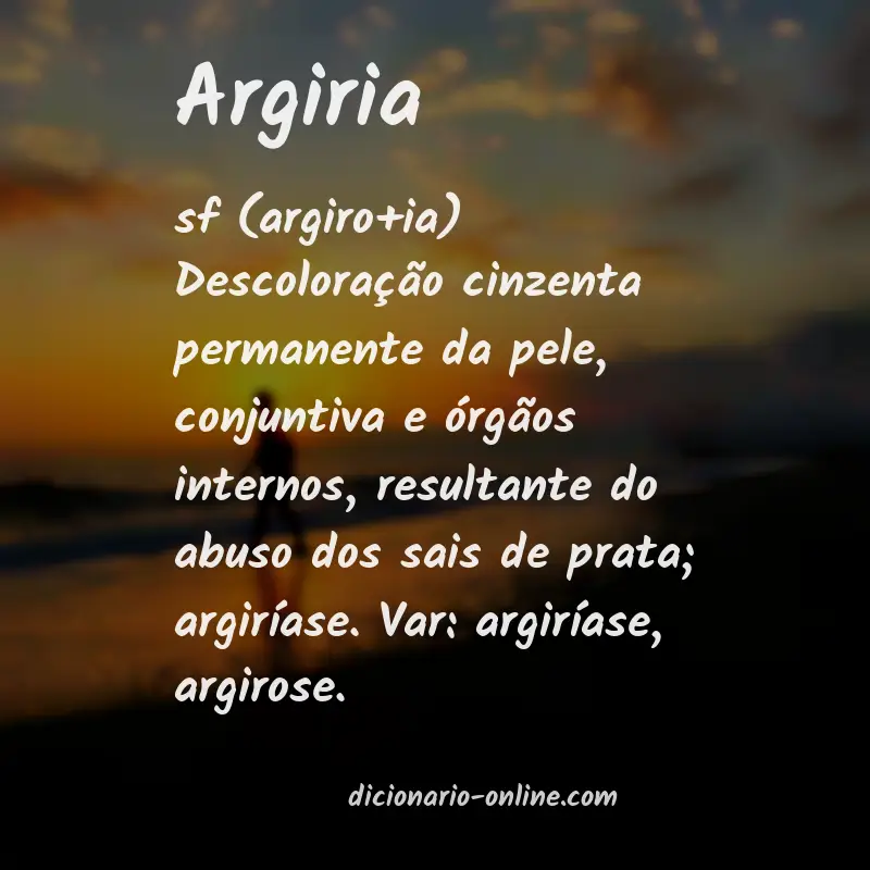 Significado de argiria