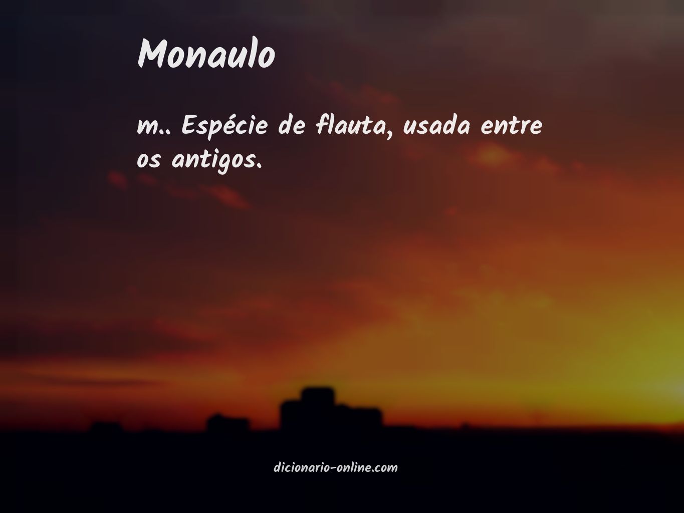 Significado de monaulo