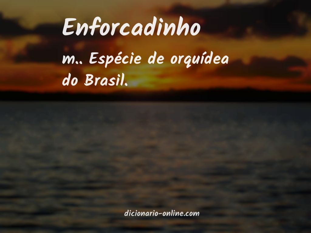 Significado de enforcadinho