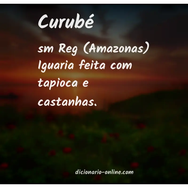 Significado de curubé