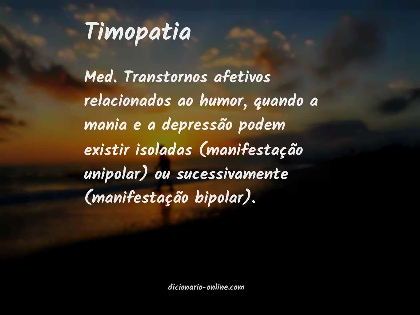 Significado de timopatia