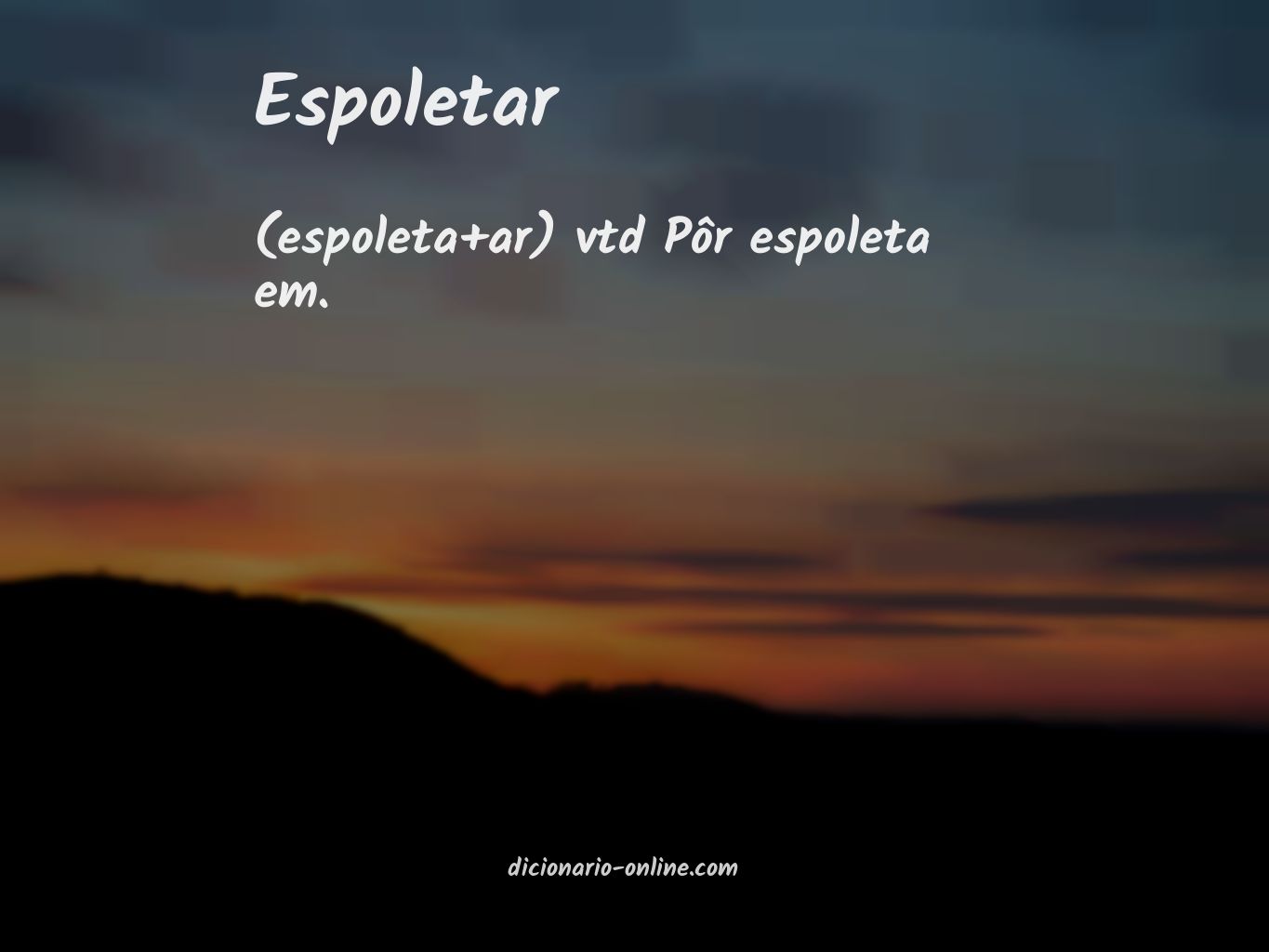 Significado de espoletar