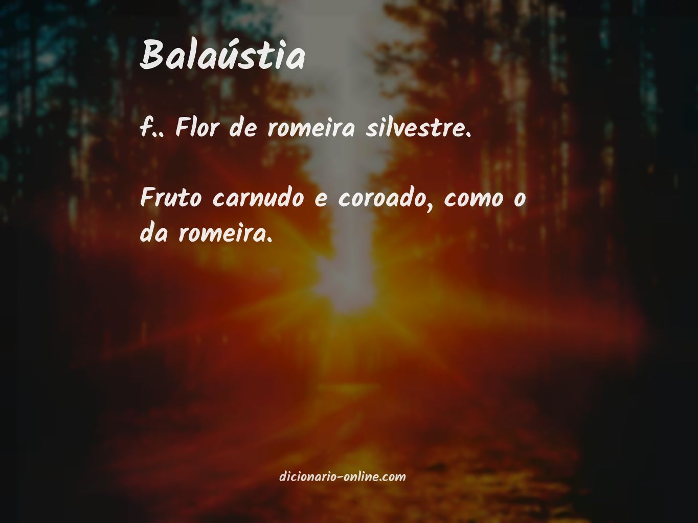 Significado de balaústia