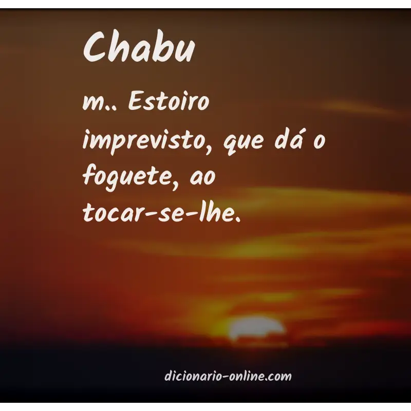 Significado de chabu