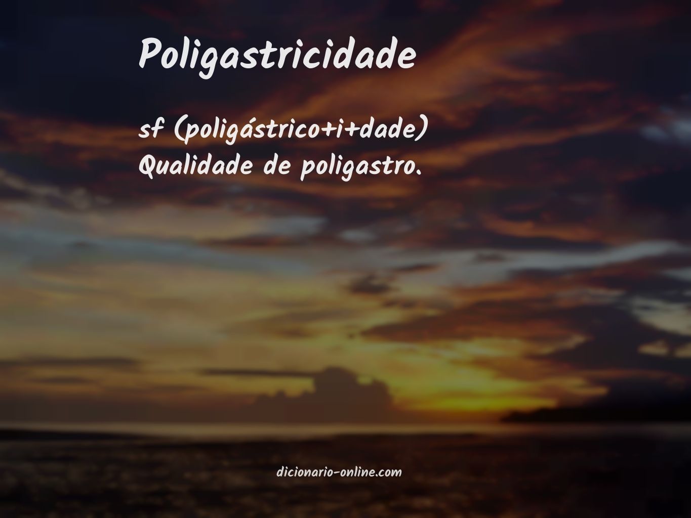 Significado de poligastricidade