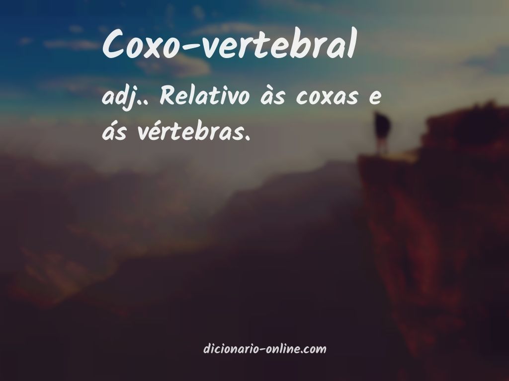 Significado de coxo-vertebral