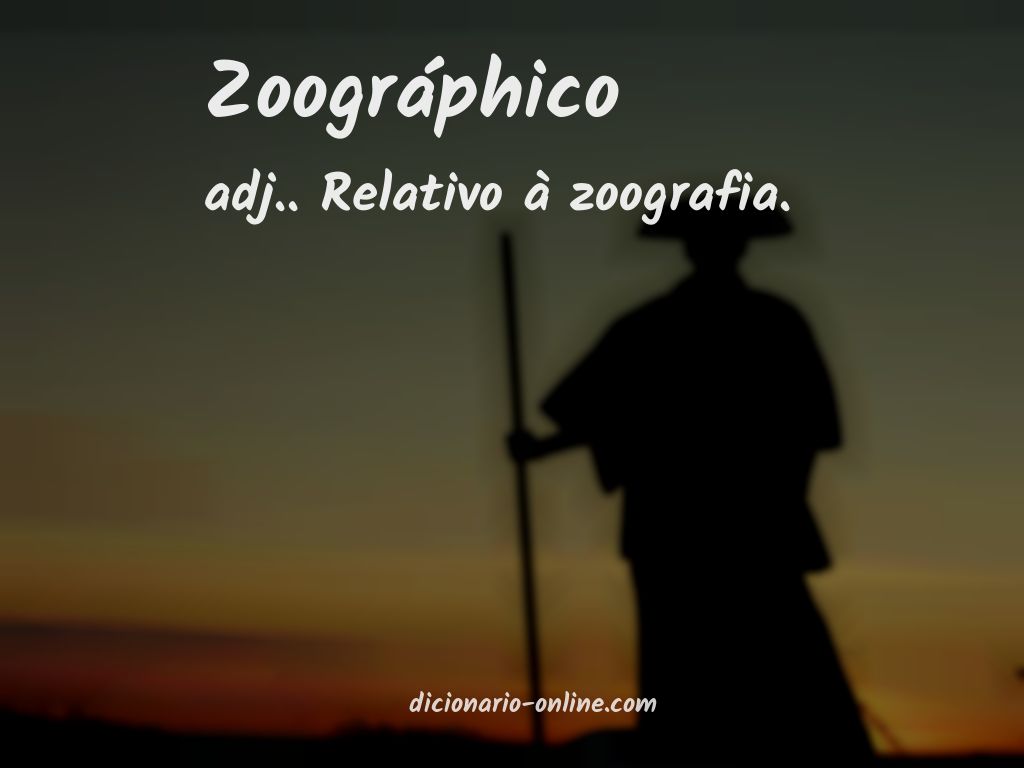 Significado de zoográphico