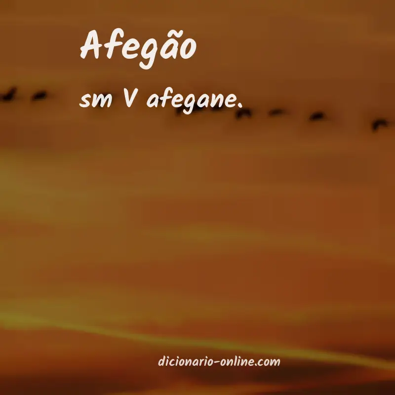 Significado de afegão