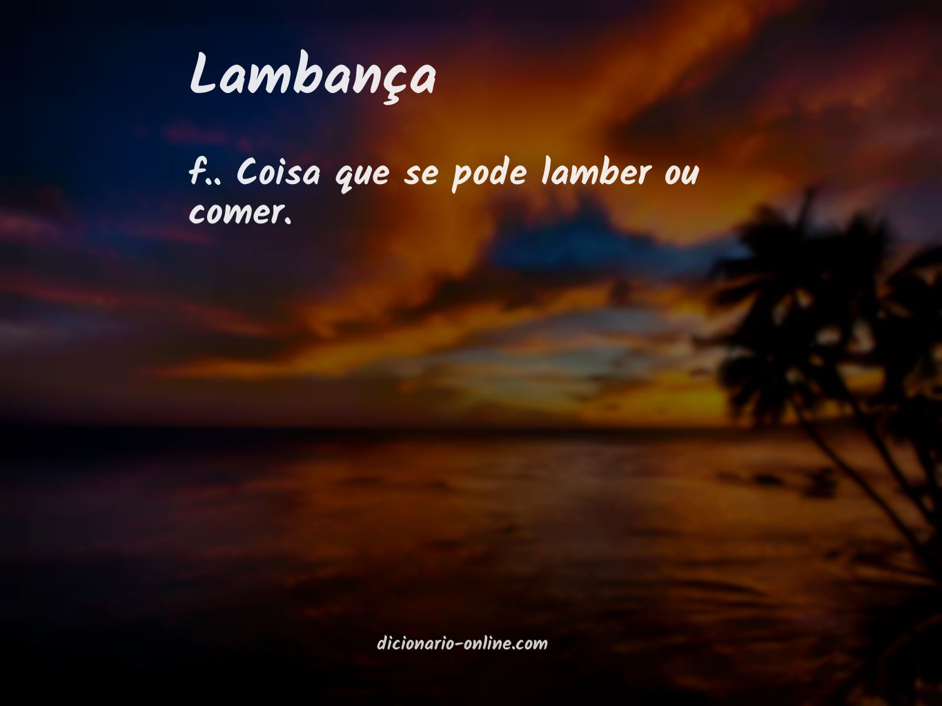 Significado de lambança