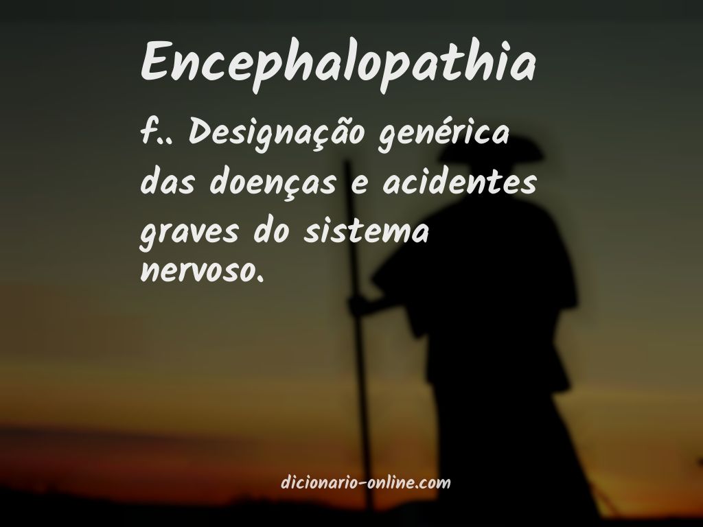 Significado de encephalopathia