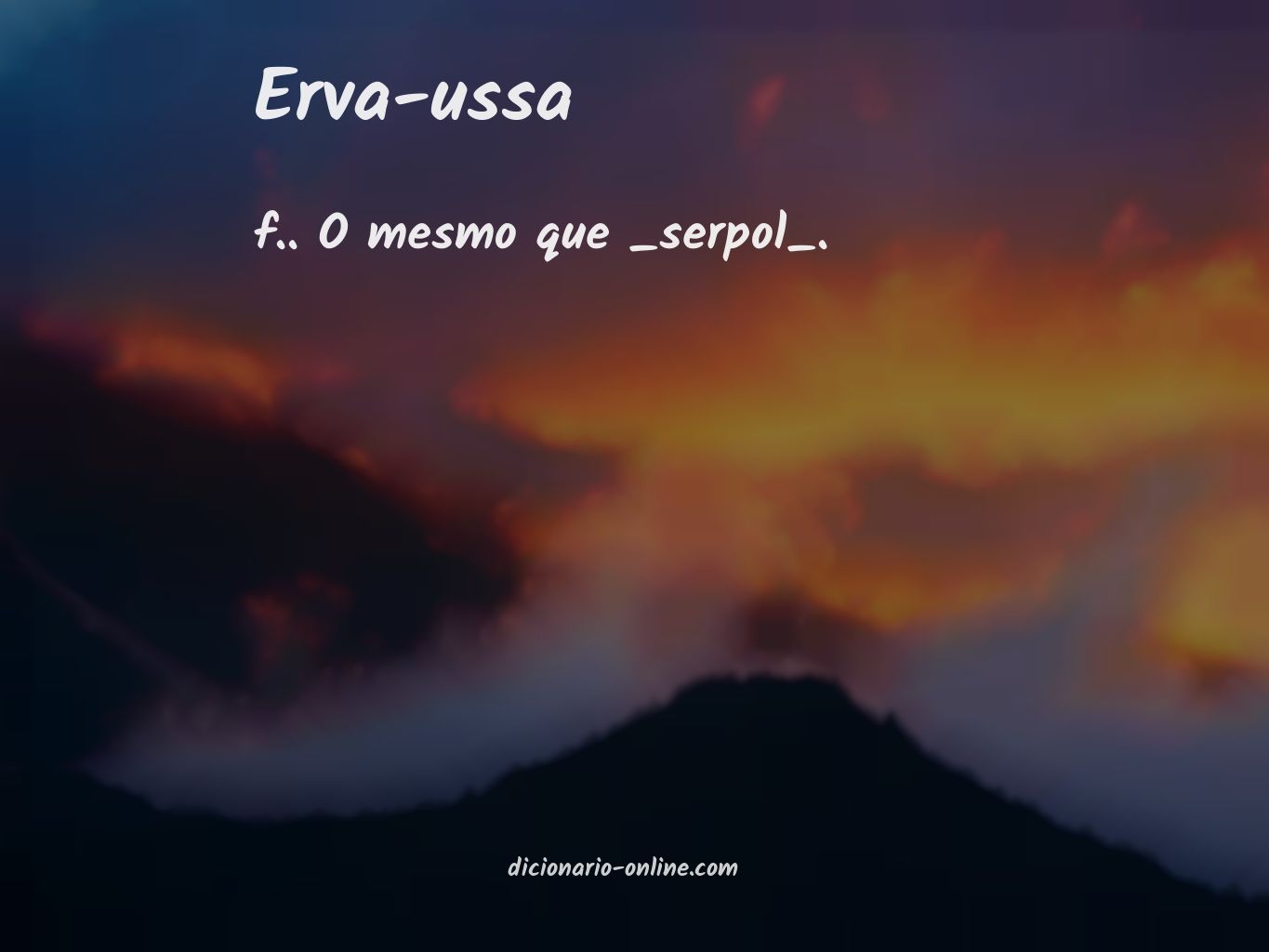 Significado de erva-ussa