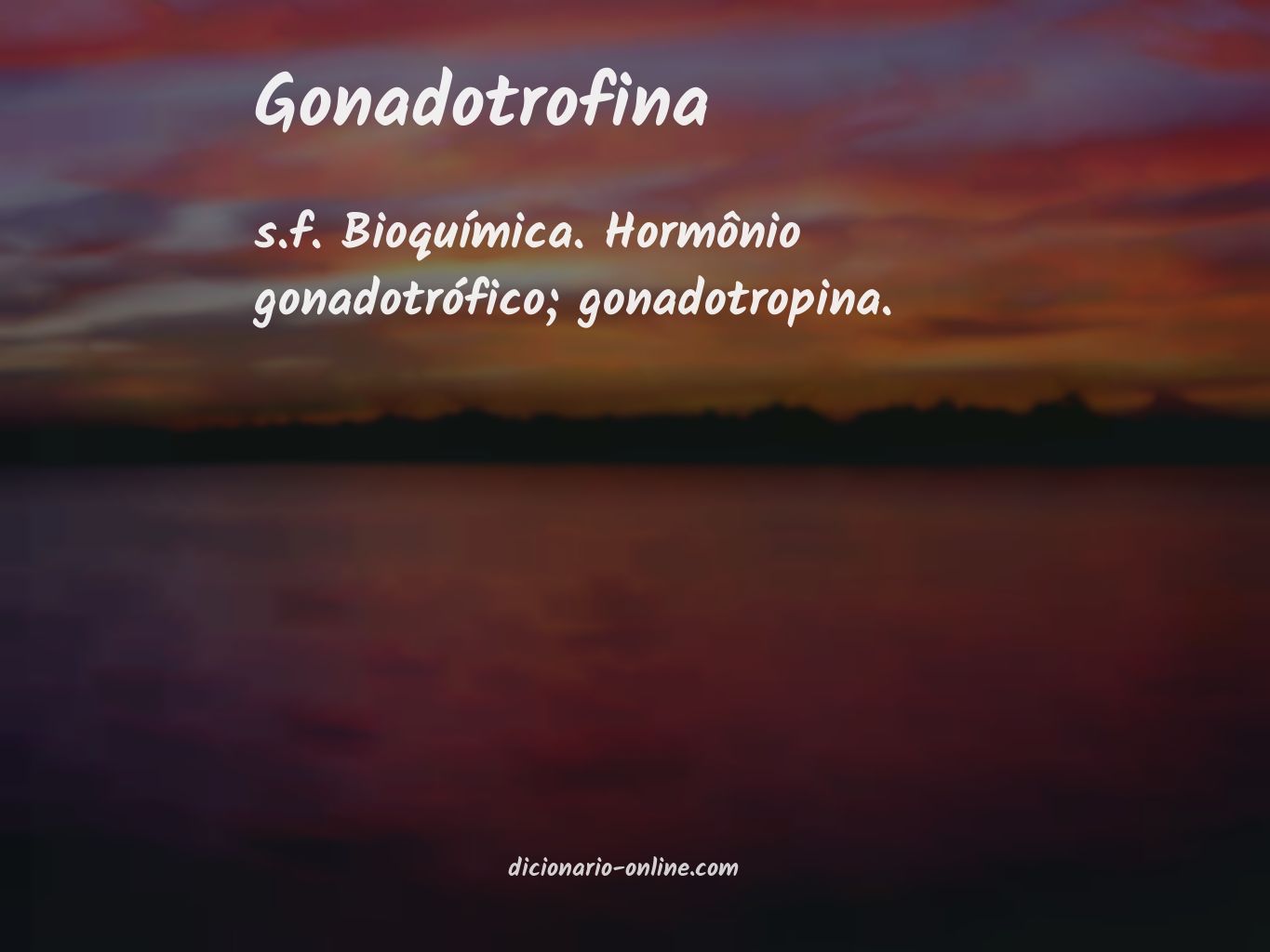 Significado de gonadotrofina