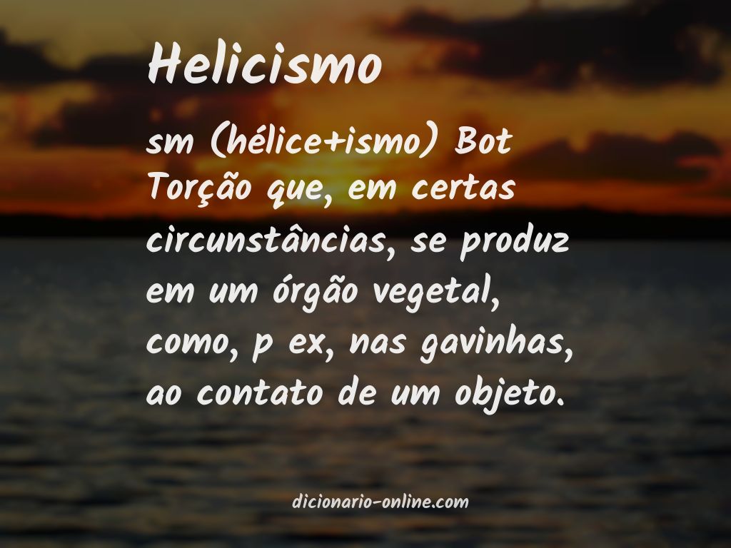 Significado de helicismo