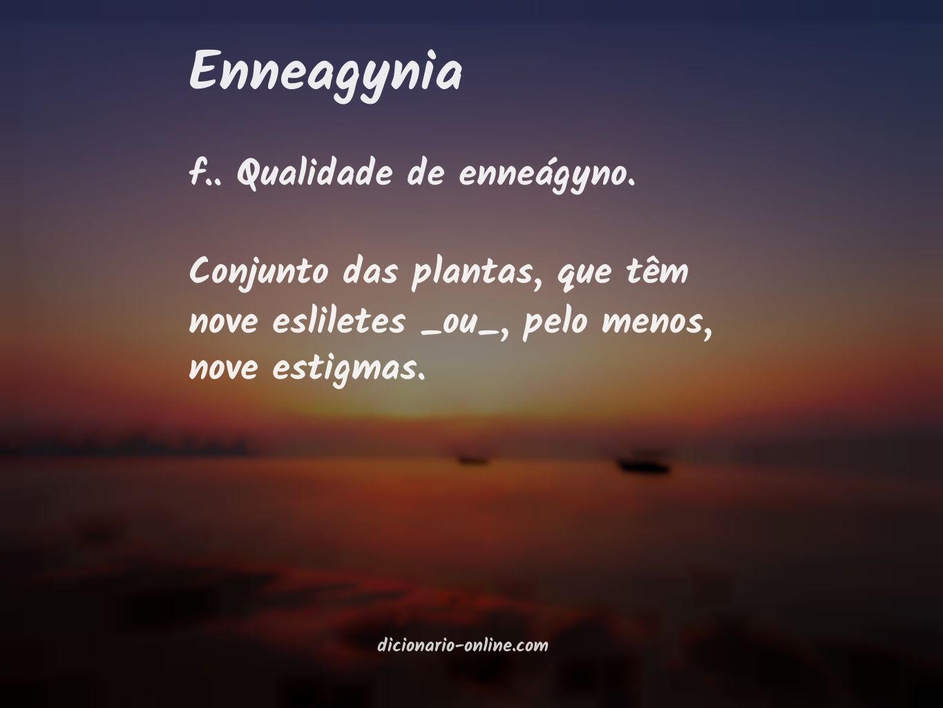 Significado de enneagynia