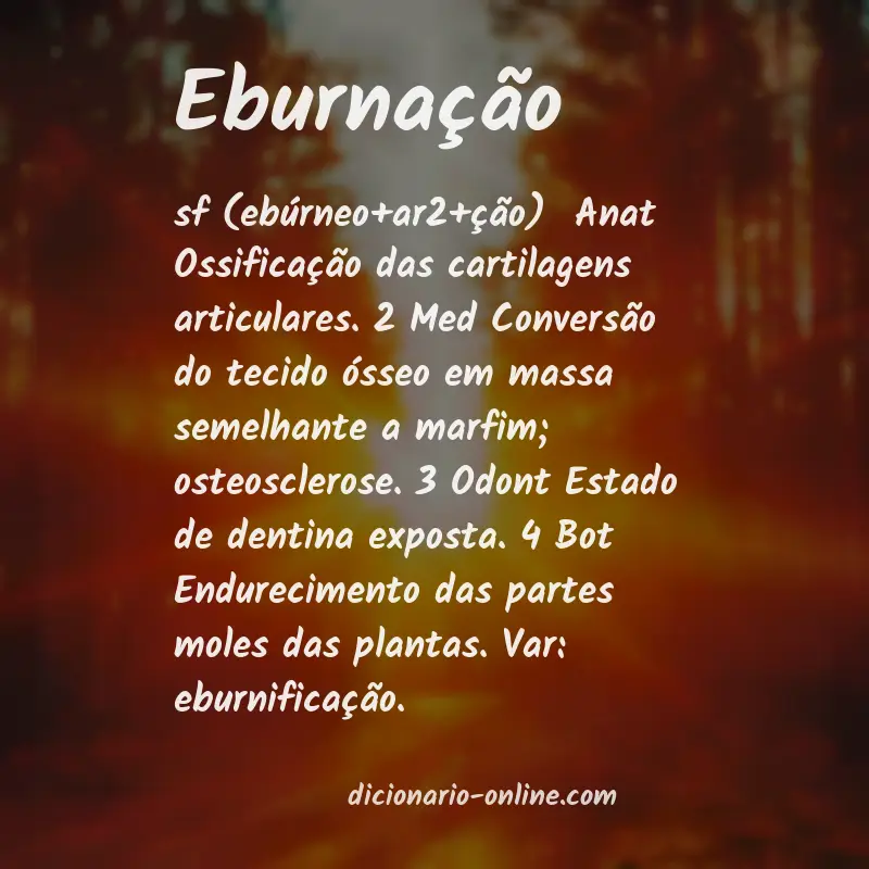 Significado de eburnação