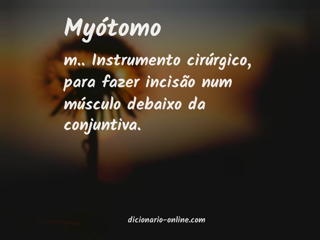 Significado de myótomo