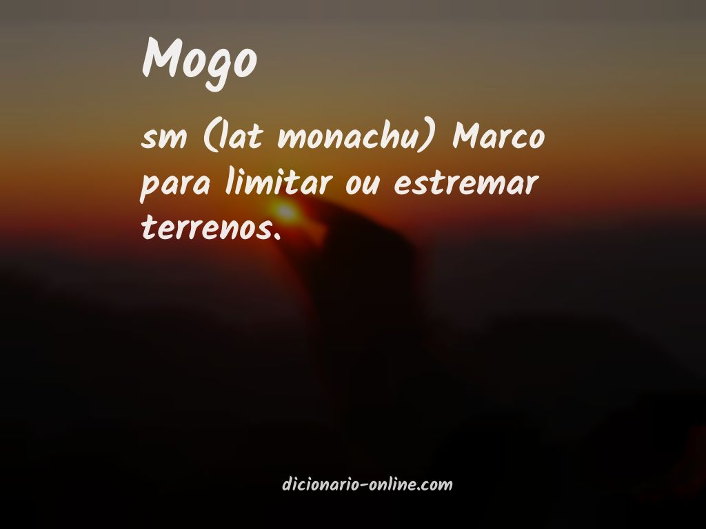 Significado de mogo