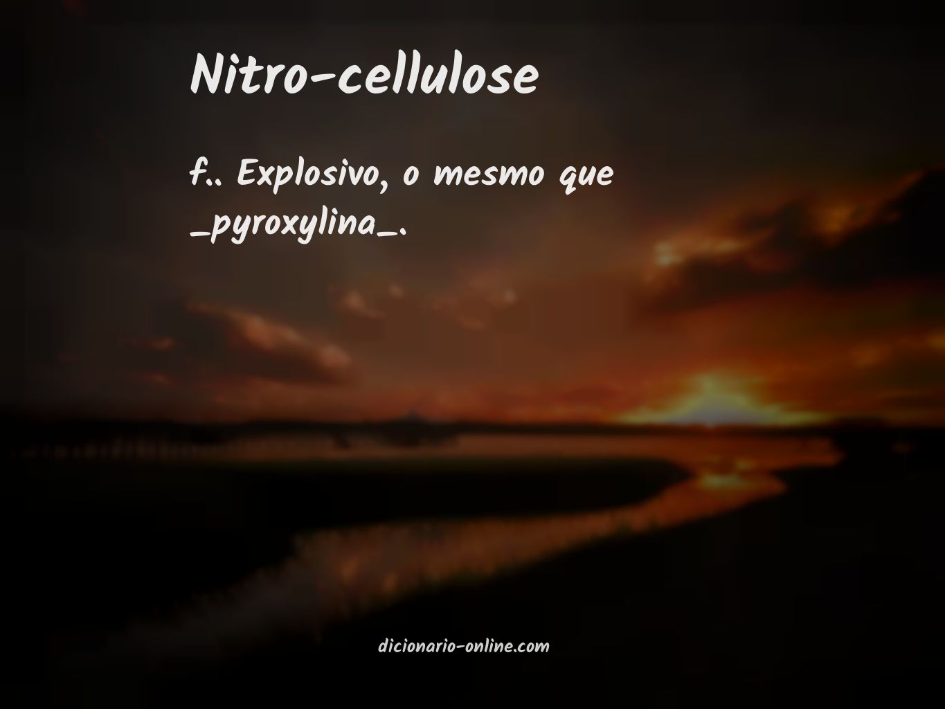 Significado de nitro-cellulose