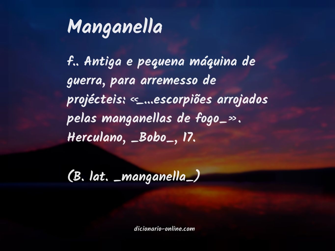 Significado de manganella