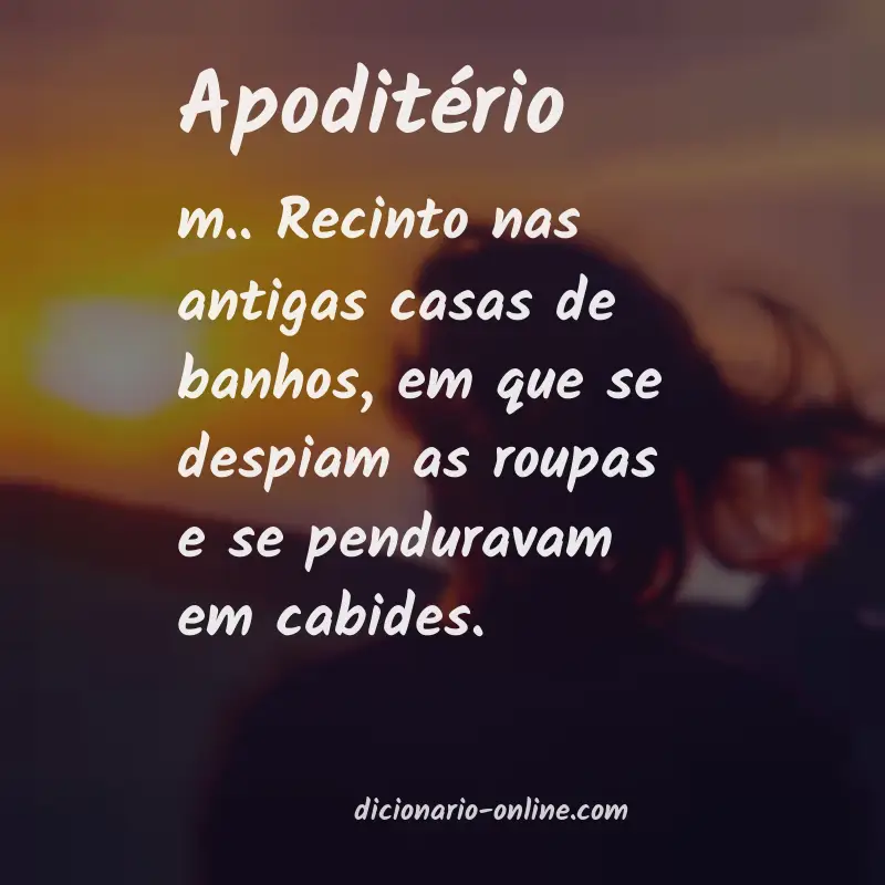 Significado de apoditério