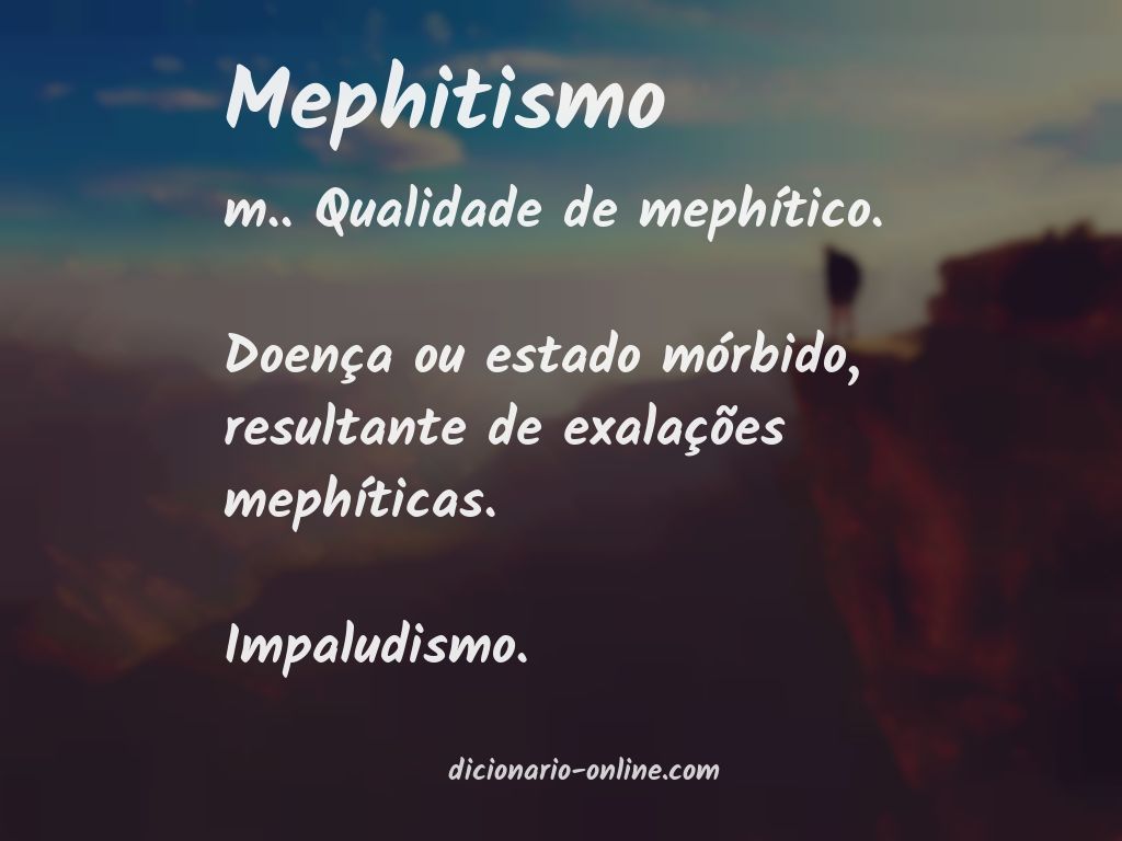 Significado de mephitismo