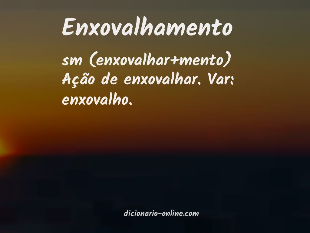 Significado de enxovalhamento