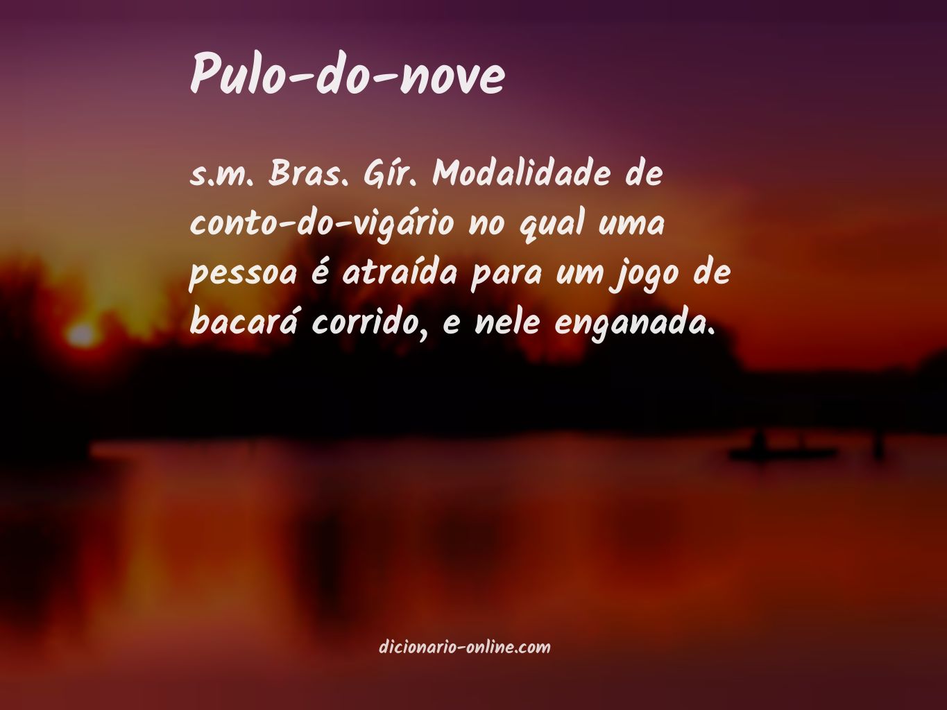 Significado de pulo-do-nove