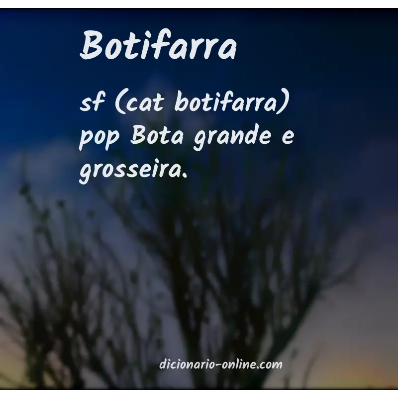 Significado de botifarra
