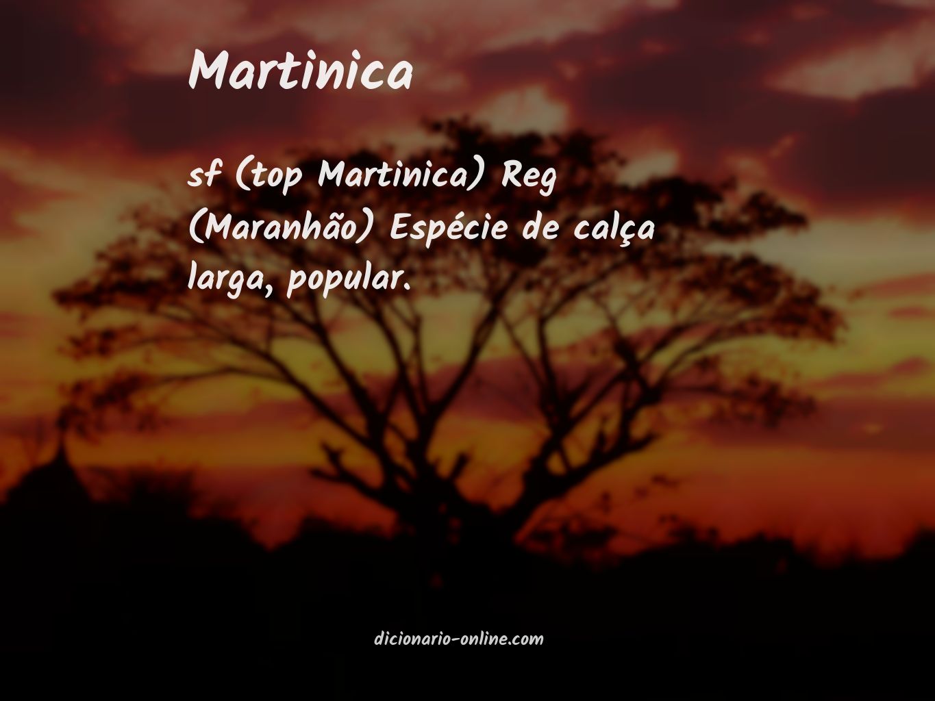 Significado de martinica