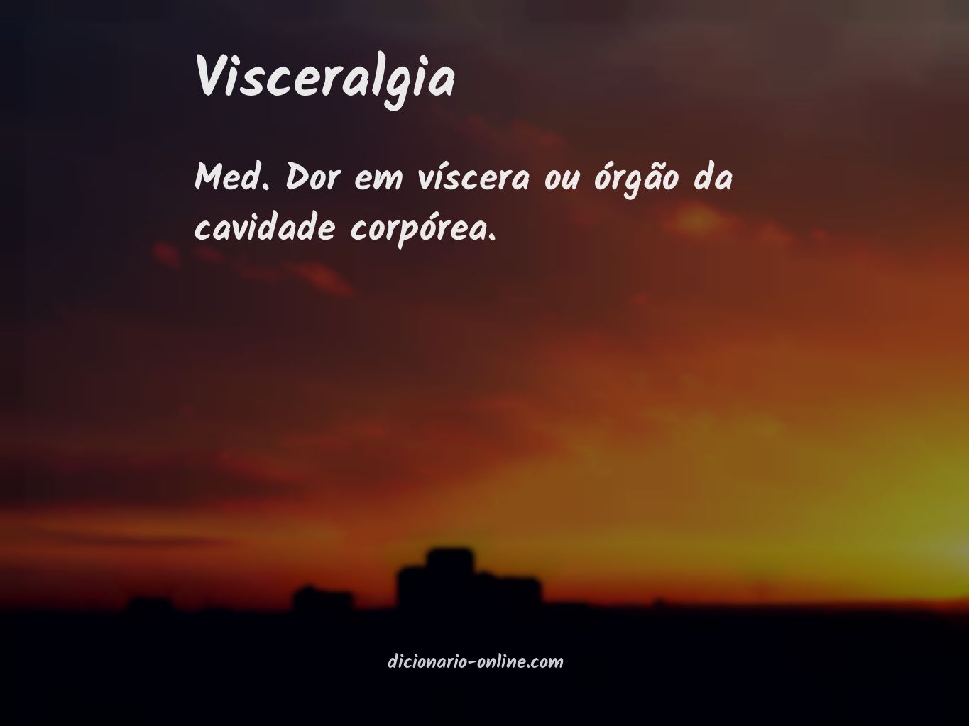 Significado de visceralgia