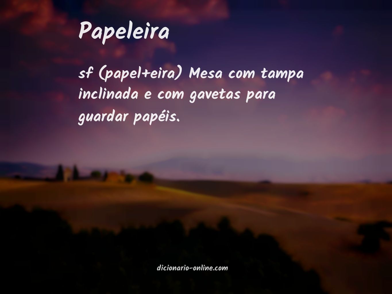 Significado de papeleira