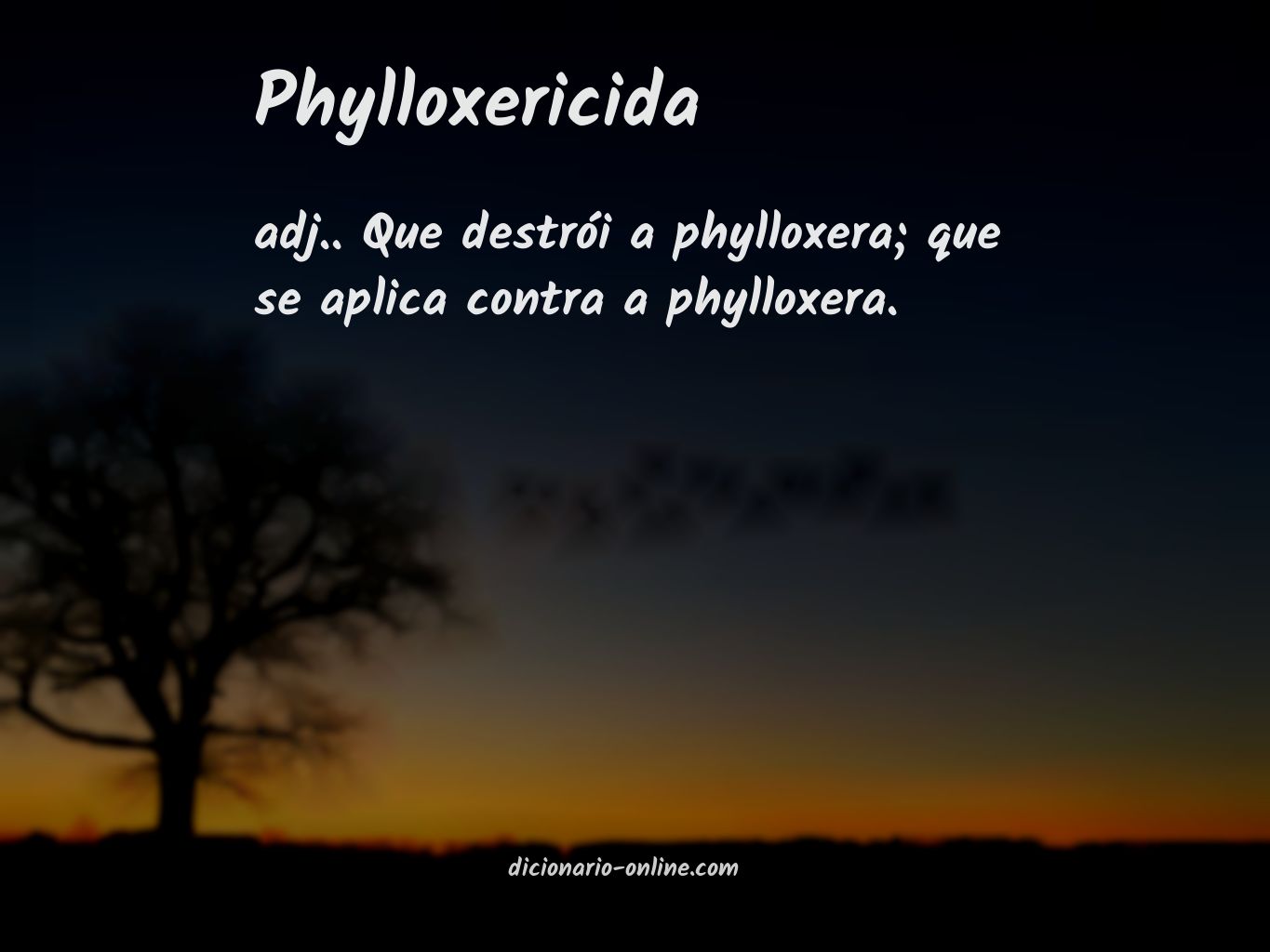 Significado de phylloxericida