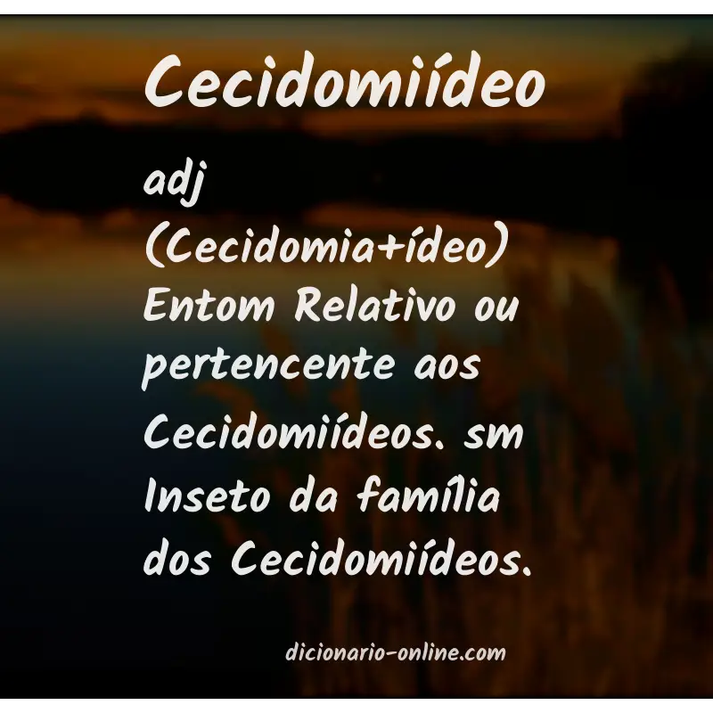 Significado de cecidomiídeo